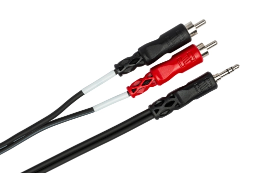 Stereo Breakout, 3.5 mm TRS to Dual RCA, 25 ft