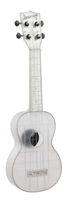 Waterman Soprano Ukulele - Frosted Glass Transparent