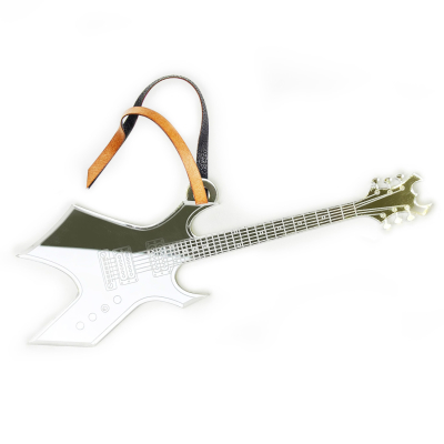 Electric Guitar Ornament - Silver