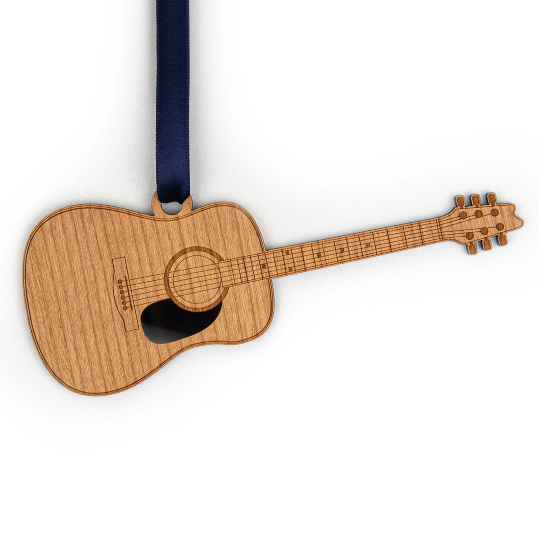 Acoustic Guitar Ornament - Cherry Wood