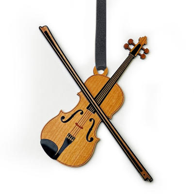 Matilyn - Violin Ornament - Cherry Wood