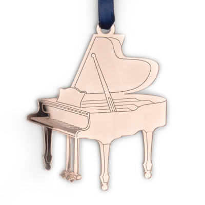 Matilyn - Grand Piano Ornament - Rose Gold