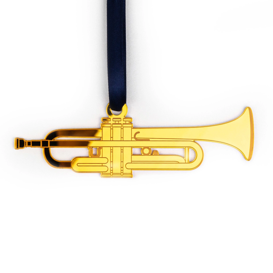 Trumpet Ornament - Gold