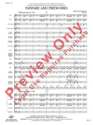 Fanfare and Fireworks - Balmages - Concert Band - Gr. 1 - 1.5