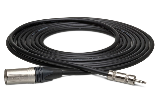 Hosa - Camcorder Microphone Cable 3.5 mm TRS to Neutrik XLR-M - 15 Foot