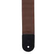 2\'\' Poly Adjustable Guitar Strap with Metal Ends - Brown