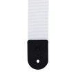 2\'\' Poly Adjustable Guitar Strap with Metal Ends - White
