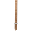 2\'\' Leather Adjustable Guitar Strap with Metal Ends - Camel