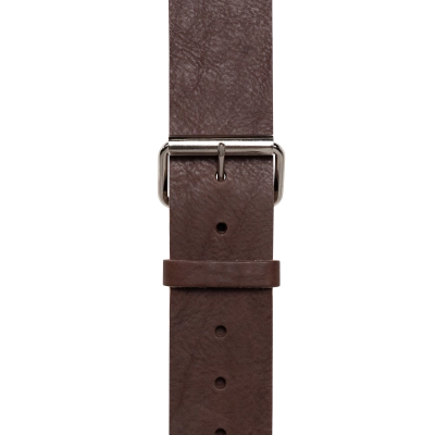 1.5\'\' Big Buckle Adjustable Leather Guitar Strap - Brown