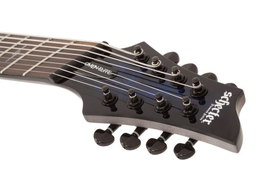 Omen Elite-8 Multiscale 8-String Electric Guitar - See-Thru Blue Burst