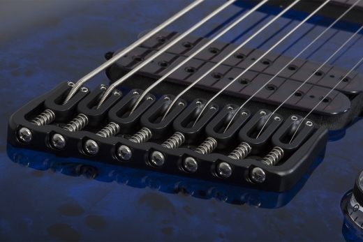 Omen Elite-8 Multiscale 8-String Electric Guitar - See-Thru Blue Burst
