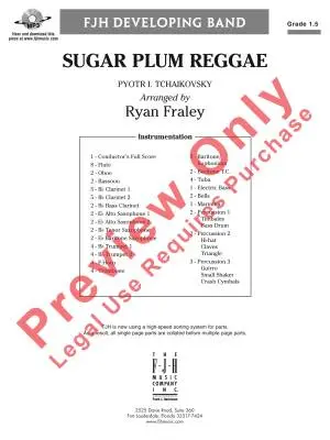 Sugar Plum Reggae - Fraley - Concert Band - Gr. 1.5