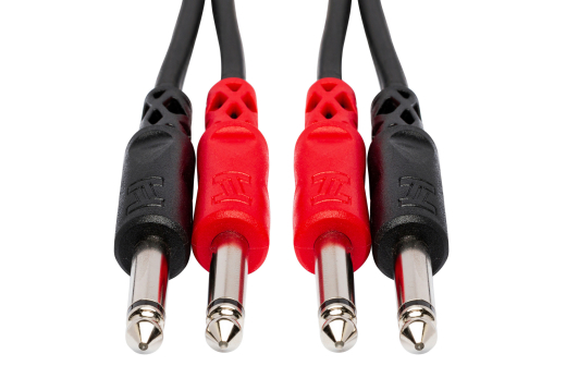 Stereo Interconnect Dual Cable,  1/4\'\' TS to Same, 1m