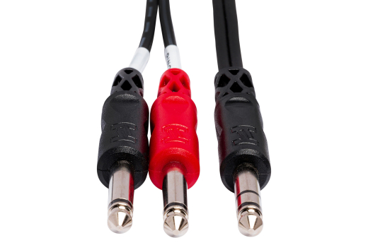 Stereo Insert Cable 1/4\'\' TRS Phone to Dual 1/4\'\' TS - 4 meter