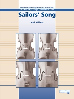 Alfred Publishing - Sailors Song - Williams - String Orchestra - Gr. 1