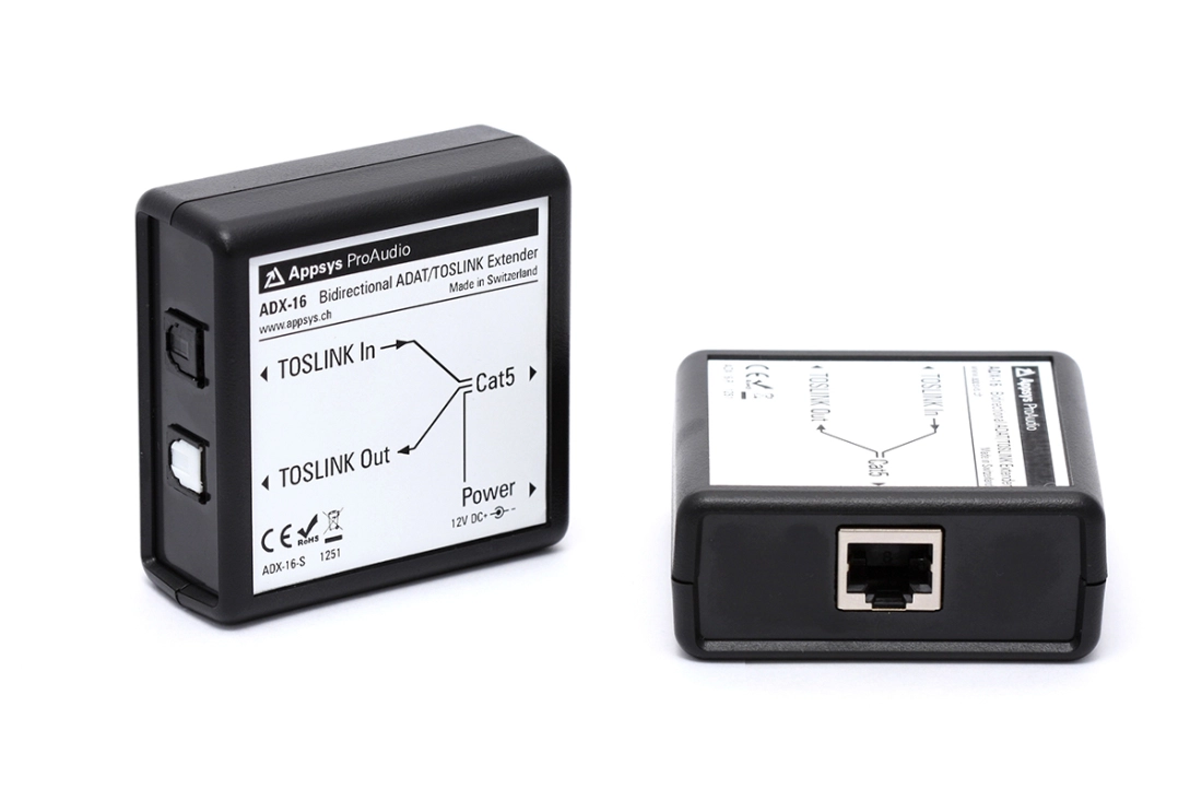 ADX-16 Bidirectional ADAT/TOSLINK Extender Kit