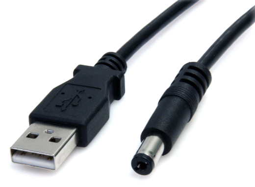 StarTech - Cble dalimentation USB vers connecteur coaxial 5,5mm de typeM (3pieds)