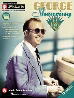 George Shearing Jazz Play-Along Volume 160 - Book/CD