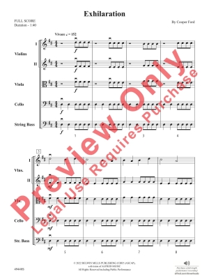 Exhilaration - Ford - String Orchestra (Flex) - Gr. 1