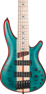 SR Premium 6-String Electric Bass Guitar with Gigbag - Caribbean Green Low Gloss