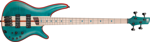 Ibanez - SR Premium Electric Bass Guitar with Gigbag - Caribbean Green Low Gloss