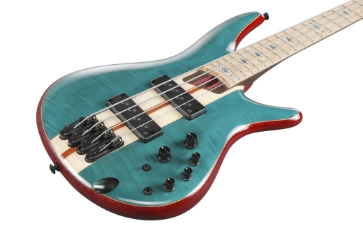 SR Premium Electric Bass Guitar with Gigbag - Caribbean Green Low Gloss