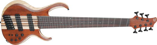 Ibanez - BTB Bass Workshop 7-String Electric Bass, Multiscale - Natural Mocha Low Gloss