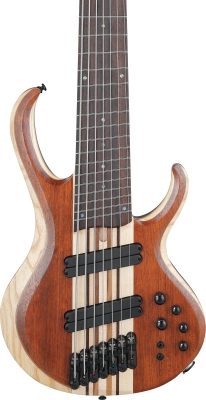 BTB Bass Workshop 7-String Electric Bass, Multiscale - Natural Mocha Low Gloss