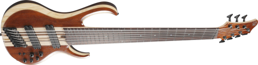 BTB Bass Workshop 7-String Electric Bass, Multiscale - Natural Mocha Low Gloss