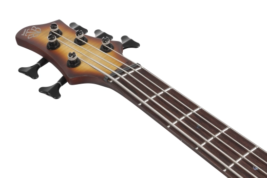 BTB Bass Workshop 5-String Electric Bass, Multiscale - Natural Browned Burst Flat