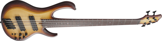 BTB Bass Workshop 5-String Electric Bass, Multiscale - Natural Browned Burst Flat