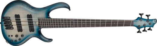 BTB Bass Workshop 5-String Electric Bass, Multiscale - Cosmic Blue Starburst Low Gloss