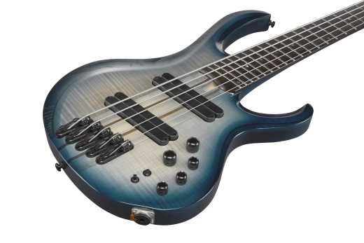 BTB Bass Workshop 5-String Electric Bass, Multiscale - Cosmic Blue Starburst Low Gloss