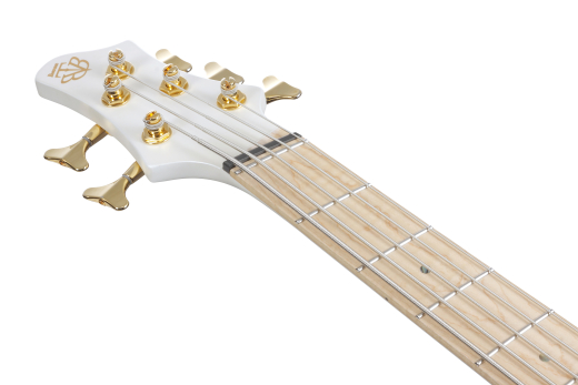 BTB Bass Workshop 5-String Electric Bass, Multiscale - Pearl White Matte