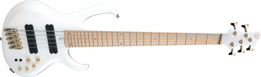 Ibanez - BTB Bass Workshop 5-String Electric Bass, Multiscale - Pearl White Matte