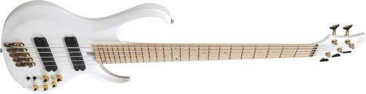 BTB Bass Workshop 5-String Electric Bass, Multiscale - Pearl White Matte