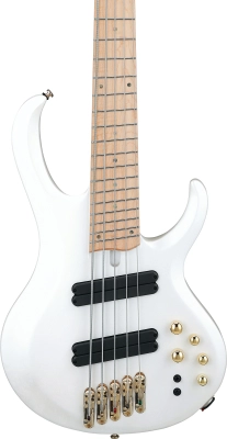 BTB Bass Workshop 5-String Electric Bass, Multiscale - Pearl White Matte