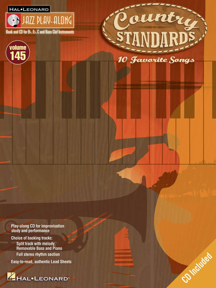 Country Standards: Jazz Play-Along Volume 145 - Book/CD