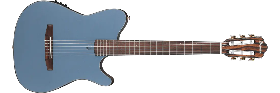 FRH10N Nylon String Acoustic/Electric Guitar - Indigo Blue Metallic