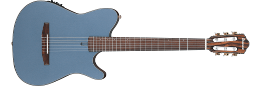 Ibanez - FRH10N Nylon String Acoustic/Electric Guitar - Indigo Blue Metallic