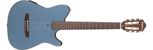 Ibanez - FRH10N Nylon String Acoustic/Electric Guitar - Indigo Blue Metallic