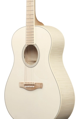 Advanced Auditorium Acoustic/Electric Guitar - Open Pore Antique White