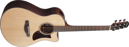 Advanced Auditorium Spruce/Rosewood Cutaway Acoustic/Electric Guitar - Natural High Gloss