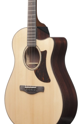 Advanced Auditorium Spruce/Rosewood Cutaway Acoustic/Electric Guitar - Natural High Gloss