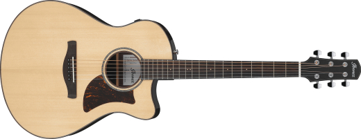 Ibanez - Advanced Auditorium with Advanced Access Cutaway Acoustic/Electric Guitar - Natural High Gloss