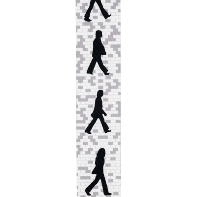 2\'\' Beatles Abbey Road Vegan Guitar Strap