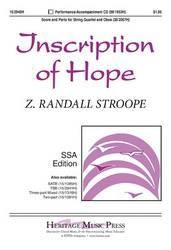 Heritage Music Press - Inscription of Hope