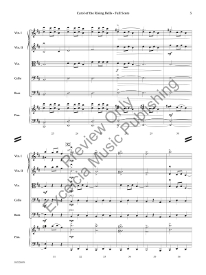 Carol of the Rising Bells (Ukrainian Bell Carol, House of the Rising Sun) - Traditional/Arcari - String Orchestra - Gr. 2