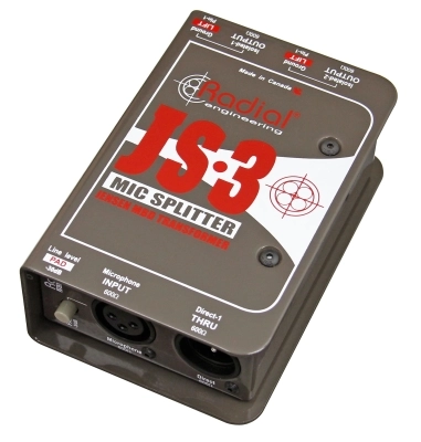 JS3 3-Way Microphone Splitter