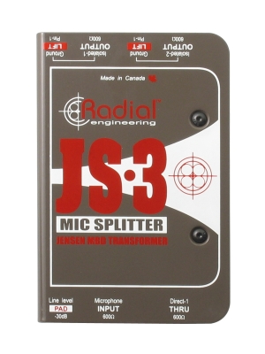 JS3 3-Way Microphone Splitter